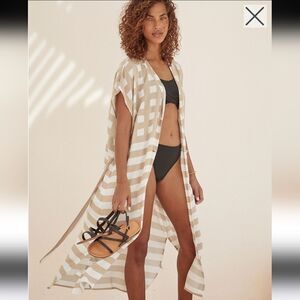 NWOT Garnet Hill Long Kimono Cover-Up Size Small